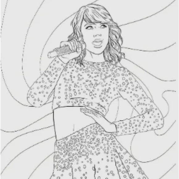 Taylor Swift Coloring & Activity Book - Picture 4 of 8